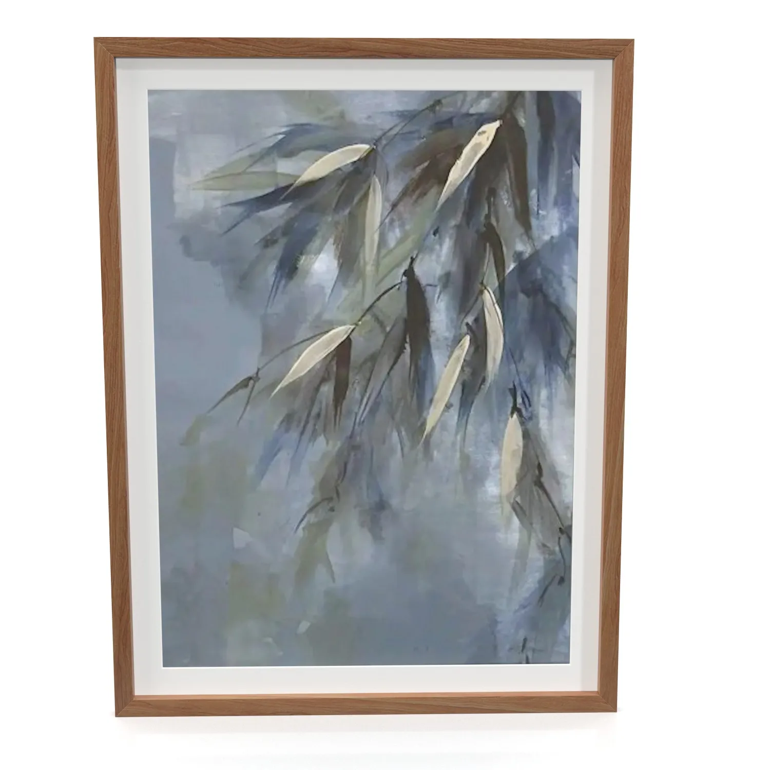 Original Bamboo Watercolor Wall Art PBR 3D Model_04